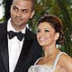 Eva Longoria and her husband Tony Parker arrive for the screening of the film `Bright Star` at the 62nd Cannes Film